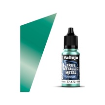 Vallejo 77173 18 Ml. Beetle Green, Airbrush, True Metallic Metal Tmm Serisi Model Boyası Renkli
