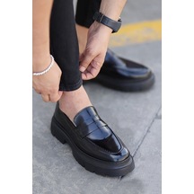 Shoetyle - Hakiki Açma Deri Günlük Erkek Ayakkabı - 250-132470-1551 Siyah