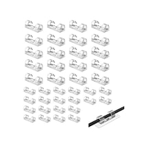 Kyrotech 40 Adet Yapışkanlı Kablo Klipsi Seti, Kablo Düzenleyici, Masa Üstü Ve Duvar İçin Tutucu, Kablo Sabitleyici Aparat, Ev Ofis Yönetimi, Usb, Şarj, Ethernet, Mouse İçin Uygundur