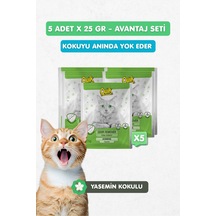 5li Set - Kedi Kumu Koku Giderici Yaseminli 25gr X 5