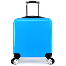 Tekerlekli Seyahat Bavul Çantası 20inç Kare Mavi