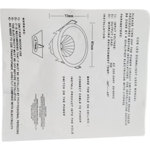 6 Watt Led Spot Trafolu Beyaz Kasa Beyaz Işık Yce-n5 2adet