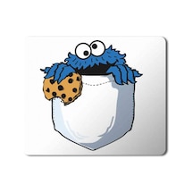 Kurabiye Canavarı Cepte Cookie Monsters Pocket Baskılı Mouse Pad Mousepad.jpg