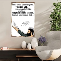 Ahşap Retro Mdf Poster , Komik Sözler , Duvar Yazıları , Manzara , Tarih , Edebiyat - Tbl0339