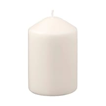 Ikea Lättnad Cam Kaplı Kokulu Mum 6,8 X 10 Cm Kokusuz Beyaz