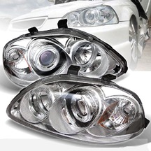 Honda Civic 1999-2001 Sedan H.b Krom Angel Eyes Ön Far