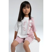 U.S. Polo Assn. Kız Çocuk Pembe Bermuda Takım Us2067 Pembe