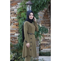 İbrahim Burak Etiler Collection Pileli Takım Elbise Mc0035 Haki