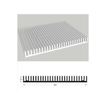 Led Soğutucu Alüminyum Led Soğutucu Power Led Soğutucu 200x20 Mm