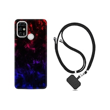 Casper Via F20 Kılıf Boyun Askılı Blue Red Fire 1637
