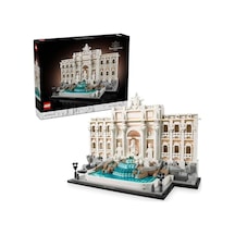 Architecture Trevi Çeşmesi 21062 - Yetişkin Kadın Ve Erkekler İçin Palazzo Poli İle Okeonos, Sağlık Ve Bereket Heykel Minifigürleri İçeren Koleksiyonluk Seyahat Hatırası Yapım Seti 1880 Parça