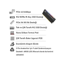 Jeyı Faıth One Argb M.2 Nvme M-key To Pcıe 4.0 X4 X8 X16 Dönüştürücü Çevirici Adaptör Kart