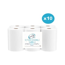 Pratiksoft İçten Çekmeli Kağıt Havlu 10 x 6'lı