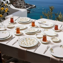 Limone 32 Parça 6 Kişilik Kahvaltı Takımı Renkli