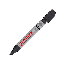 Penmark Permanent Marker Kesik Uç Siyah Hs-406 01 Çok Renkli