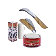 Telvesse Bayram Aşı Bıçağı 22 Cm No:3 + Aşı Macunu + Aşı Bandı 3'lü Paket