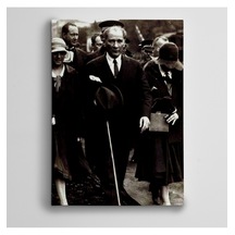 Atatürk Siyah Beyaz 16 Dekoratif Kanvas Tablo 70 X 100 Cm