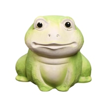 Suntek Minyatür Kurbağa Heykeli Süsleme Heykelcik Oturma 5,9 Cm X 5,4 Cm X 5,7 Cm