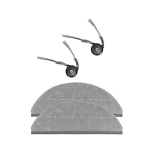 Roborock Q10 X5 & Q10 X5+ Uyumlu 2 Adet Yan Fırça 2 Adet Paspas