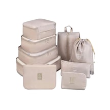 Saklama Torbaları 9 Adet Set Seyahat Organizatör Bavul Ambalaj Seti Saklama Kutuları Taşınabilir Bagaj