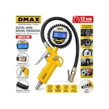 Ers Dijital Hava Ölçme - Lastik Şişirme Tabancası 12 Bar Basınçlı - 1/4 Rekor Dmx-4798