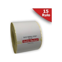 70X70 Termal Etiket 15 Rulo Barkod Etiketi Kalite Barkod