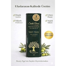 Erken Hasat Soğuk Sıkım Natürel Sızma Zeytinyağı Teneke 2 L