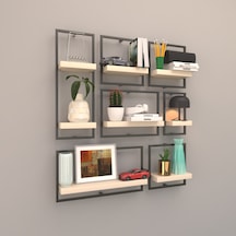 Rafkestir Milano Raf Seti - Model 4 Krem ( Parlak )