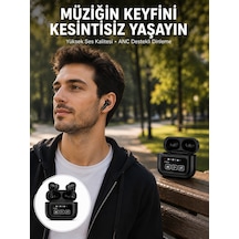 Kulak Müzik Dinleme Cevaplama Siyah Bluetooth Kulaklık