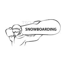 Snowboard Ekstrem Spor Araba Sticker