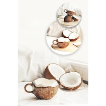 El Yapımı Coconut Kupa 350 Ml Estetik Kahve Fincanı - 2 Adet Diğer