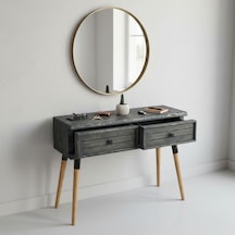Mobenta Stria Entry: Modern Masif Dresuar 2 Çekmeceli Antre Konsolu - 120x31.5 An Antrasit