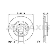 Honda Accord 7 Fren Diski On 2003-2008 Braxıs Ae0148 2adettir