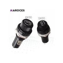 Ic-235 Ic-236 5X20 6X30 Küçük Büyük Cam Siğorta Yuvası 10 Adet-5X20 Küçük