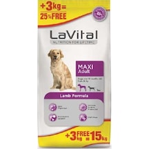 La Vital Kuzu Etli Büyük Irk Yetişkin Köpek Maması 12+3 KG