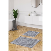 Alanur Trend Kaymaz Taban Dijital Banyo Takımı Kt412 Mavi