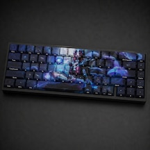 Özel Lol Snow Moon Ahri 68 Tuş Pbt Cherry Profil Boya Süblimasyon Yan Baskılı Mekanik Klavye Keycaps Seti