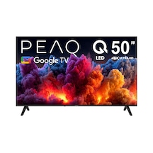 PEAQ 50Q80 50" 126 Ekran Dahili Uydu Alıcı Google 4K Ulra HD QLED TV