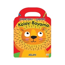 Çıkartmalı - Çantalı Kolay Boyama - Aslan