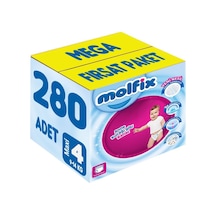 Molfix Külot Bebek Bezi Beden:4 9-14kg Maxi Mega Fırsat Pk 280 Adet 5'li