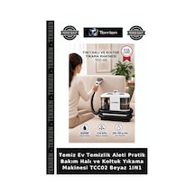 Temiz Ev Temizlik Aleti Pratik Bakım Halı Ve Koltuk Yıkama Makinesi Tcc02 Beyaz 1ın1