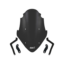 Gp Kompozit Bajaj Pulsar Ns 400 Z 2025 Uyumlu Ön Tur Camı Siyah 46cm