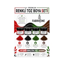 4'lü Set Premium Parafin Soya Wax Toz Mum Boyası Hobi Seti - 5 Cc Kırmızı, Siyah, Yeşil, Kahverengi Bkfab4ksykh5g Karışık