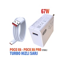 Poco X6 - Poco X6 Pro Uyumlu 67w Turbo Hızlı Şarj Aleti