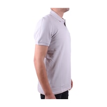 Dagoster Dmg23-231319 Gri Günlük Yarım Patlı Pike Polo Yaka Erkek Tişört Gri