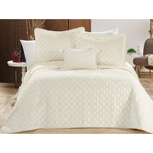 Brillance Çift Kişilik Yatak Örtüsü Krem Krem Krem - Krem