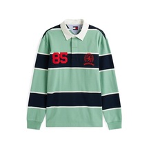 Tommy Hilfiger Tjm Rlx Strıpe Rugby, Mas Yeşil Erkek Polo T-shirt