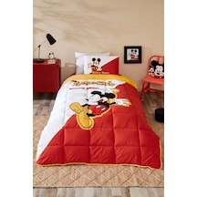 Mickey Funtastic Tek Kişilik Disney Uyku Seti Kırmızı Kırmızı