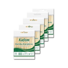 Kafem Bambu Tahta Karıştırıcı 11cm Poşetli 400lü X 5 Paket