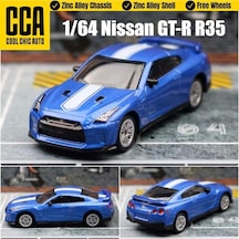 Cca Collectibles Series Nissan Gtr R35 Mavi 1/64 Model Araba